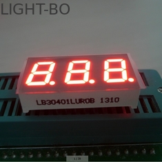 Indicação digital do diodo emissor de luz do segmento triplo do dígito 7 para o indicador do painel de instrumento 0,40 polegadas