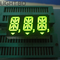 Exposição de diodo emissor de luz alfanumérica verde do segmento do Triplo-dígito 14 para o painel de instrumento 14.2mm