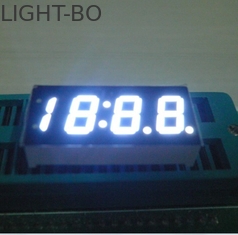 4 exposições de diodo emissor de luz numéricas brilhantes brancas do segmento dos dígitos 7 para o indicador do pulso de disparo do carro