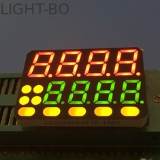 A exposição de diodo emissor de luz do segmento dos dígitos 7 do indicador 8 da temperatura Multicolour projeta