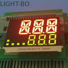 Cátodo comum feito sob encomenda da exposição de diodo emissor de luz do brilho alto para o indicador da temperatura