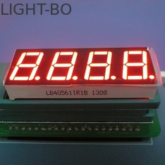 Exposição de diodo emissor de luz super do vermelho 7-Segment para o dígito do controle de temperatura 4 0,56 polegadas