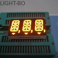 Exposição de diodo emissor de luz super do segmento do dígito 14 do âmbar 3 0,56 polegadas para o indicador de Digitas