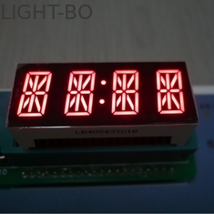 4 vermelho brilhante alfanumérico da exposição de diodo emissor de luz do segmento do dígito 7 para o painel de instrumento