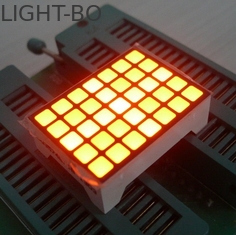Amarele a tela quadrada da matriz do diodo emissor de luz de 14 pinos, matriz do diodo emissor de luz 5x7 impermeável