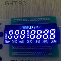 7 costume da exposição de diodo emissor de luz do segmento do dígito 7 ultra azul para o controle de temperatura