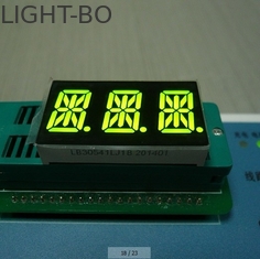 Cor completa tripla ambarina super de exposição de diodo emissor de luz do segmento do dígito 14 0,56 polegadas para o indicador de Digitas