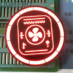 O círculo personalizou a exposição de diodo emissor de luz de 7 segmentos para o controle de temperatura
