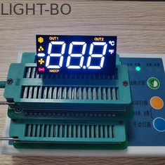 Exposição de diodo emissor de luz do segmento de 90° PIN Bend Ultra Red /White/ Amber Triple Digit 7 para o controle de temperatura