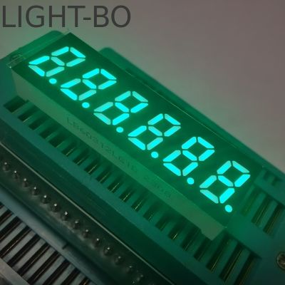 Bom preço. Pequeno tamanho 6 dígitos 7 segmentos LED Display Anodo comum Verde para conversor de frequência on-line
