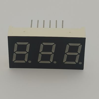 Bom preço. Display LED de 7 segmentos de cor laranja personalizado com ânodo comum de três dígitos on-line