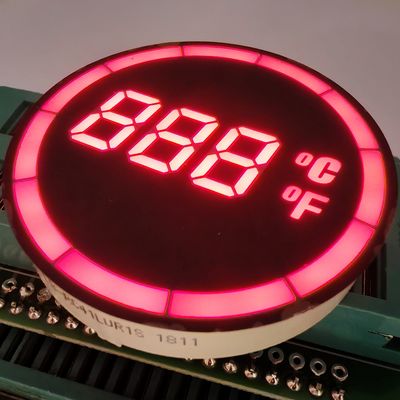 Bom preço. Controlador de Display LED de 7 Segmentos com Cátodo Comum Redondo para Temperatura on-line