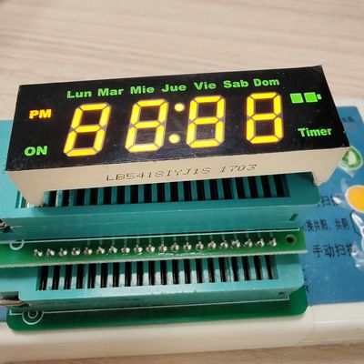 Bom preço. Display LED amarelo/verde de 4 dígitos e 7 segmentos para controlo do temporizador on-line