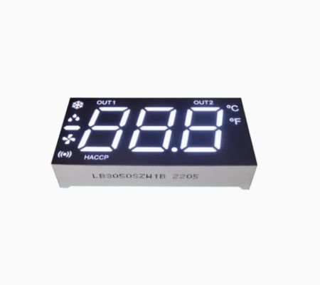 Bom preço. Display de LED de segmento 7 de 3 1/2 dígitos ultra branco personalizado para painel de instrumentos on-line