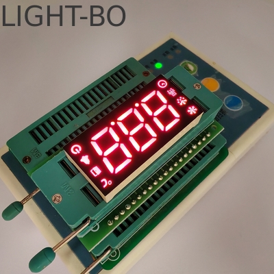 Bom preço. Display LED vermelho de 3 dígitos de cátodo comum de 7 segmentos para controlador de frigorífico on-line