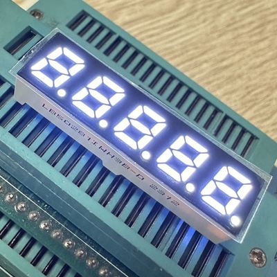 Bom preço. 5 dígitos 7 mm 7 segmentos LED Display Anodo comum Ultra Branco Brilhante para conversor de frequência on-line