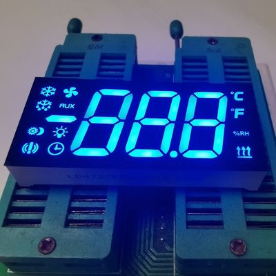 Bom preço. Display LED de 7 segmentos de três dígitos azul ultra brilhante, cátodo comum, para controlador de refrigerador on-line