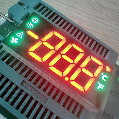 Bom preço. Exibição LED de 7 segmentos de 3 dígitos, 0,67 polegadas (17 mm), dupla cor (vermelho ultra brilhante / verde puro), cátodo comum para casa on-line