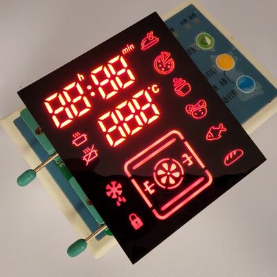 Bom preço. Displays LED de 7 segmentos vermelhos personalizados para fornos digitais on-line