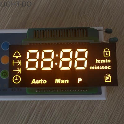 Bom preço. exposição de diodo emissor de luz feita sob encomenda da altura de caráter de 10.7mm ultra ambarina para o temporizador do forno de Digitas on-line