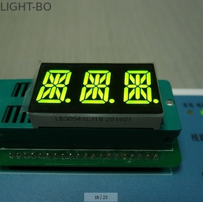 Bom preço. Cor completa tripla ambarina super de exposição de diodo emissor de luz do segmento do dígito 14 0,56 polegadas para o indicador de Digitas on-line