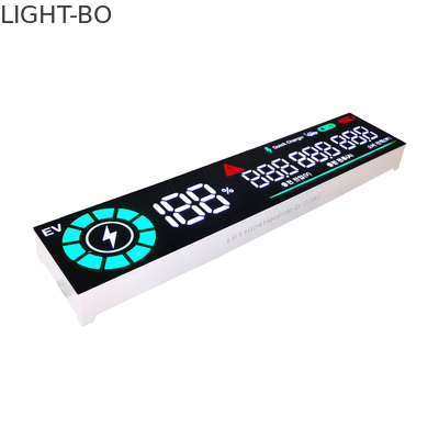 Ânodo comum personalizado módulo branco/verde/vermelho da exposição de diodo emissor de luz de 7 segmentos para o carregador de EV
