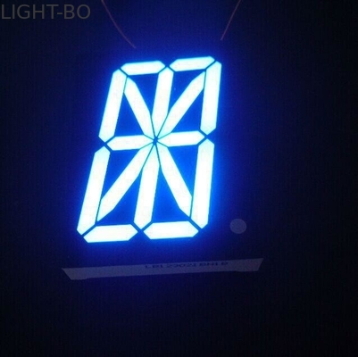 Display de LED de 16 segmentos de dígito único verde puro para painel de leitura digital