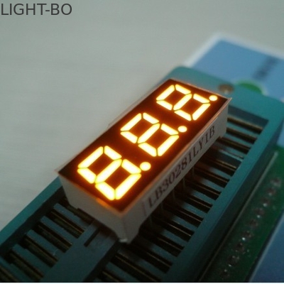 Bom preço. Mini exposição de diodo emissor de luz de três números de 7 segmentos que multiplexa para o amarelo do indicador on-line
