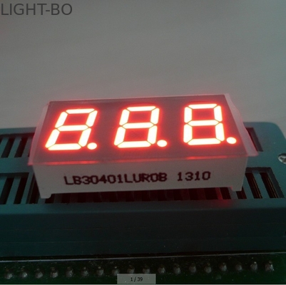 Bom preço. Indicação digital do diodo emissor de luz do segmento triplo do dígito 7 para o indicador do painel de instrumento 0,40 polegadas on-line