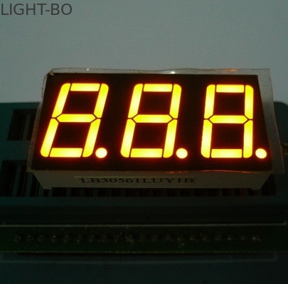 Bom preço. Cor tripla do amarelo da exposição de diodo emissor de luz do segmento do dígito 7 para o forno elétrico/microonda on-line