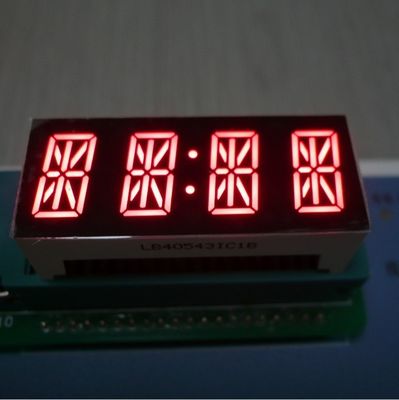 Bom preço. Display LED Alfanumérico de 7 Segmentos de 4 Dígitos Vermelho Brilhante de 14 Segmentos para Painel de Instrumentos on-line