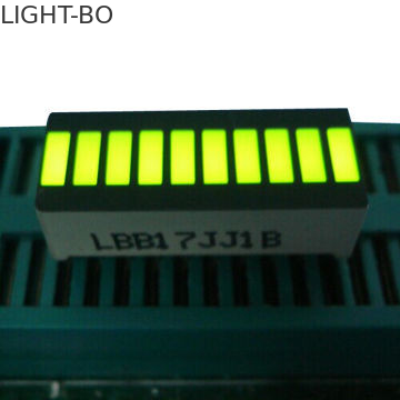 A barra clara do diodo emissor de luz do amarelo 10, o segmento 10 grande conduziu a exposição 25,4 x 10,1 x 7.9mm