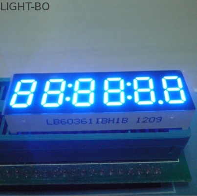 Bom preço. Exposição conduzida do dígito 7 do azul 6 segmento ultra brilhante 0,32 polegadas com superfície do preto on-line