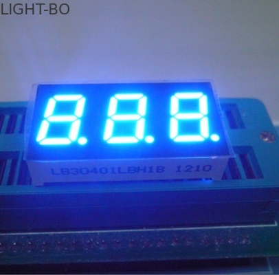 Ultra Bright Blue 7 Segmento numérico LED display 3 dígitos Anodo comum