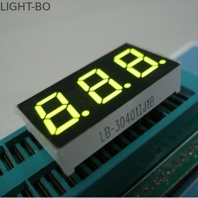 Bom preço. Display LED amarelo verde triplo dígito 7 segmentos Anodo comum on-line