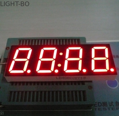 4 cátodo comum conduzido da exposição do dígito sete segmento luminoso alto 0,80 polegadas