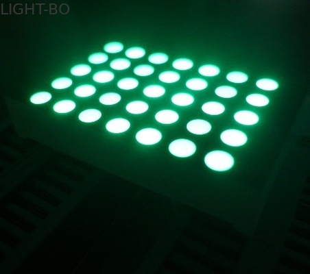 Exposição de matriz branca/vermelha/azul/verde do diodo emissor de luz do círculo 5 x 7 para a propaganda