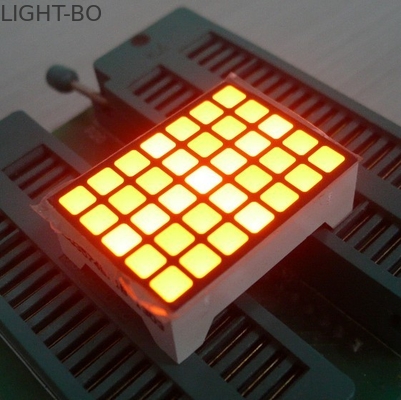 Amarele a tela quadrada da matriz do diodo emissor de luz de 14 pinos, matriz do diodo emissor de luz 5x7 impermeável