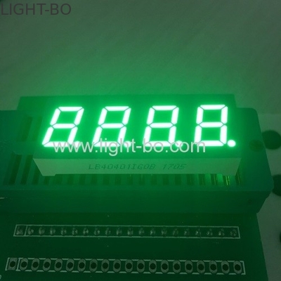 Quatro exposição de diodo emissor de luz numérica do segmento do dígito 7 um verde puro de 0,4 polegadas para o controle de temperatura