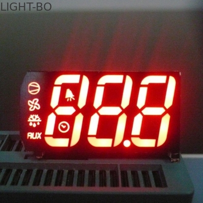 Exposição de diodo emissor de luz feita sob encomenda, exposição conduzida do dígito 7 segmento triplo para o controle refrigerando