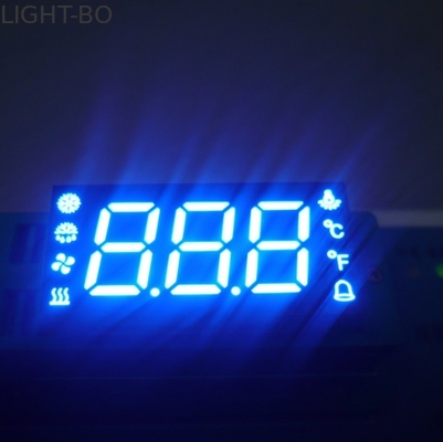 A exposição de diodo emissor de luz do segmento do costume 7 para a umidade da temperatura degela o indicador de estado do fã do compressor