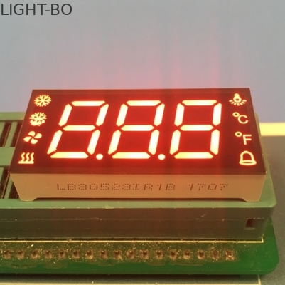A exposição de diodo emissor de luz feita sob encomenda do GV, multi exposição de segmento da cor 7 para a umidade da temperatura degela