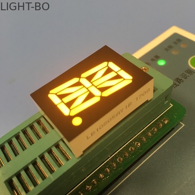 Ânodo comum LED de dígito único Display de 16 segmentos Baixo consumo de energia