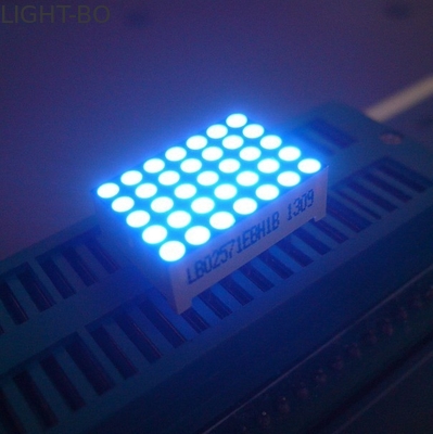O bom amarelo da exposição de matriz do ponto do diodo emissor de luz da consistência 5 x 7 segmenta a cara preta