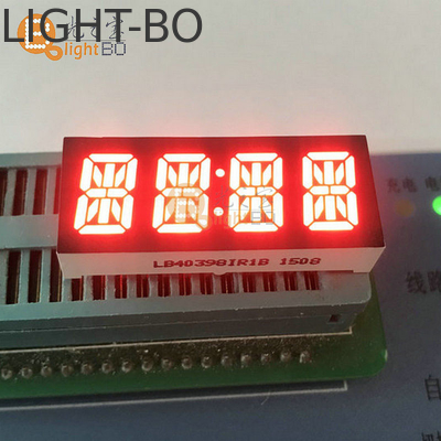 Ultra Bright Red 0,39 polegadas Anodo 4 dígitos 14 Segmento LED Display