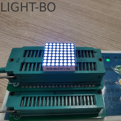 Bom preço. Display LED de 2 mm 8X8 de cor branca brilhante Display LED de segmento on-line