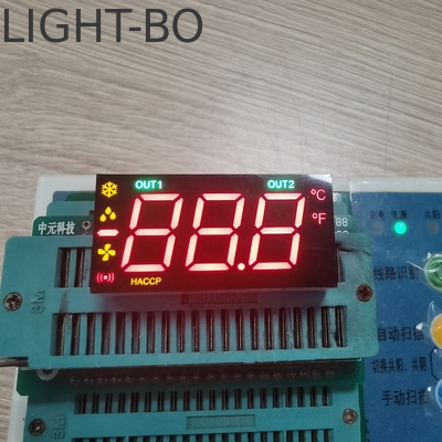 Multicolor Custom 3 dígitos 7 segmentos LED Display Cátodo comum Pin de linha única