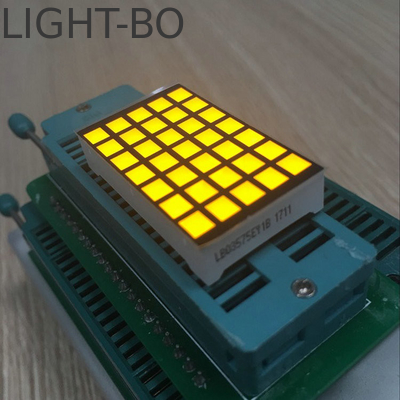 Display LED de matriz de pontos 5x7 com tensão inversa de 5V e catodo de coluna de ânodo da linha de conexão