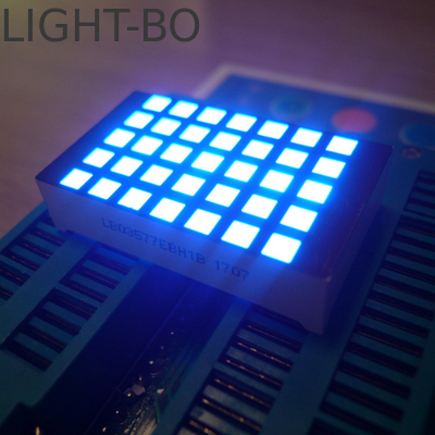Display LED de alta luminosidade 5x7 dot matrix com alta taxa de atualização e -20°C a 70°C