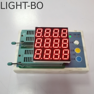 Bom preço. Display LED de 7 segmentos de quatro dígitos em três linhas de vermelho ultra brilhante para instrumentos de controlo on-line